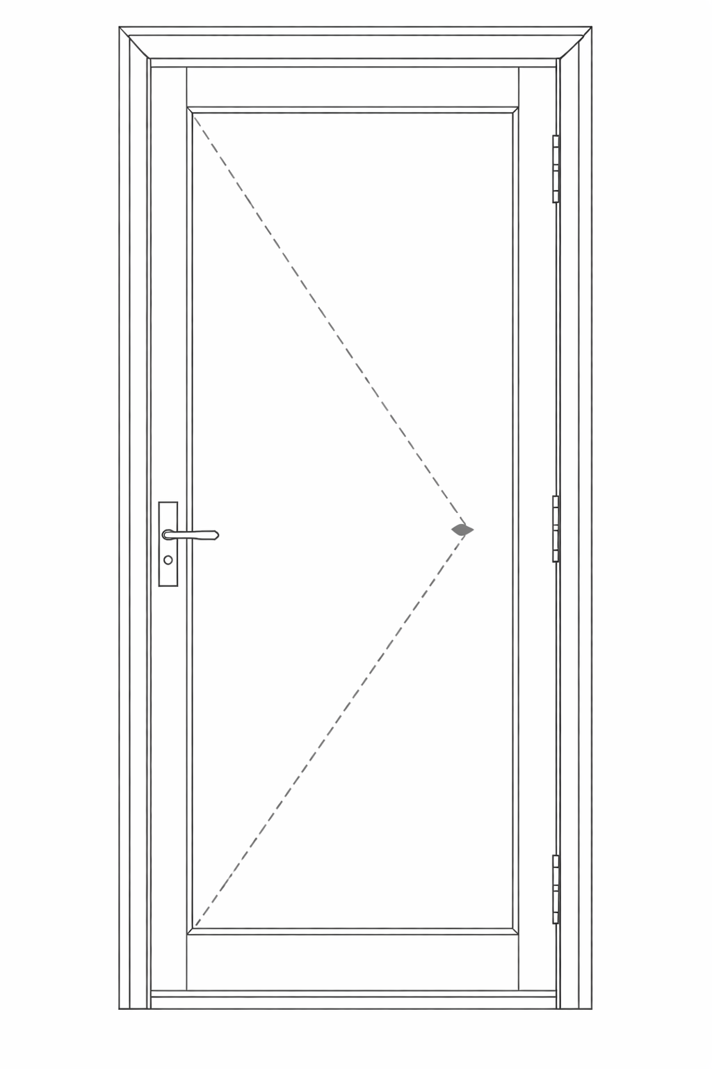 76 - Single Hinge Door
