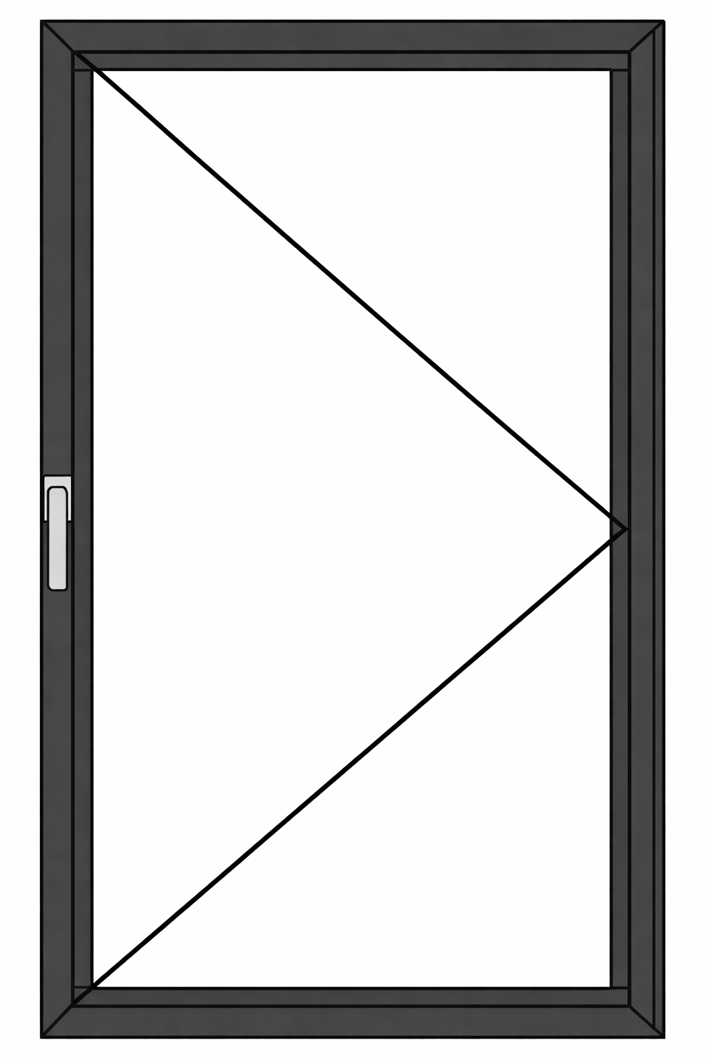 Right hinge — interior view